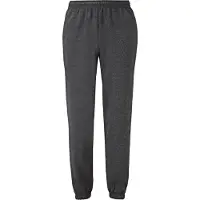 Fruit Of The Loom Heren Elastische Manchet Trainingsbroek / Joggingbroek (Donker Heater)
