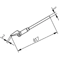 Ersa 0452MDLF020/SB Desoldeerpunt Grootte soldeerpunt 2 mm Lengte soldeerpunt: 2 mm Inhoud: 1 stuk(s)