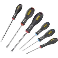 Stanley handgereedschap 6-Delige FatMax Schroevendraaierset Parallel/Standaard/Pozidriv - 0-65-428