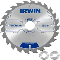 Irwin Cirkelzaagblad voor Hout | Construction | Ø 180mm Asgat 30mm 24T - 1897195