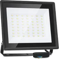 Aigostar 10LH5 - 50W LED schijnwerper - IP65 Buitenverlichting - Buitenlamp - 6500K - Floodlight - Breedstraler - Zwart