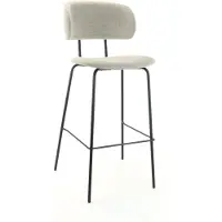 Workliving Barkruk Hoog Society Bo - Boucle Shitake