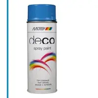 Motip Deco Colourspray Hoogglans RAL5012 Lichtblauw 400 ML