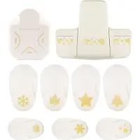 Vaessen creative Pons Set - Figuurpons - Kerst - 9 st. - 2 mm tot 4 cm