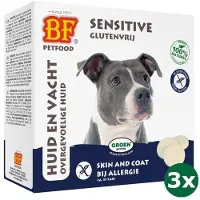 Biofood 3x55 st hondensnoepje sensitive hypoallergeen skin en coat hondensnack