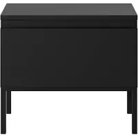 Selsey Nachtkastje Kate | Design spaanplaat zwart 49x43x32 cm nachtkastjes | NADUVI