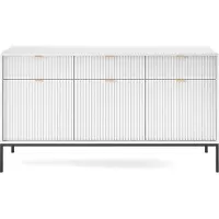 Selsey Dressoir Louis 3 deurs 3 lades | spaanplaat wit 154x83x39 cm dressoirs | NADUVI
