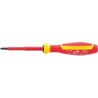 Stahlwille 4670 VDE 1 VDE POZIDRIV-SCHRAUBENDREHER MIT DRALL-GRIFF 46703001 VDE Kruiskop schroevendraaier 1 Koplengte: 80 mm DIN EN 60900