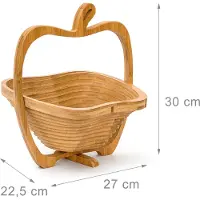 Relaxdays Klapmand appel (29,5 x 22,5 x 27 cm)