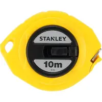 Stanley landmeter staal gesloten kast 10m - gehard koolstofstaal