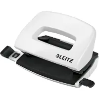 Leitz WOW metalen mini perforator, wit