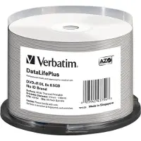 Verbatim DVD+R DL 8.5 GB DataLifePlus Wide Thermisch Professional No ID 50 stuks