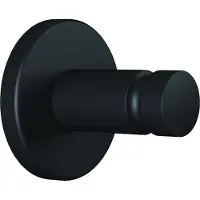 TESA MOON BLACK Handdoekhaak Lijm Metaal