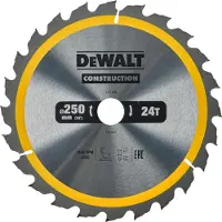 DeWalt DT1956-QZ - Cirkelzaagblad - 250mm - 24 Tanden - Stationair Gereedschap