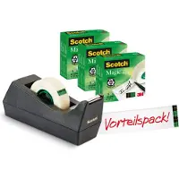 Scotch Plakbandhouder C38 + 3 rollen Magic 810 19mm x 33meter
