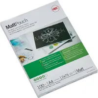 GBC A4 Mat 2x75 Microns Laminating Envelopes 216x303 Mm 100 Units Transparant Kinderen
