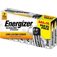 Energizer Batterijen Alkaline Power LR03 AAA 1250 mAh Alkaline 1.5 V 16 Stuks