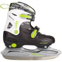 Nijdam Kinderschaatsen Verstelbaar - IJshockey Schaatsen - Zwart/Wit -