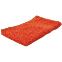 Arowell gastendoek gastenhanddoek 50 x 30 cm - 500 gram - oranje - 5 stuks