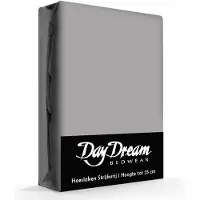 Day dream Hoeslaken - katoen - antraciet - 90x200 cm