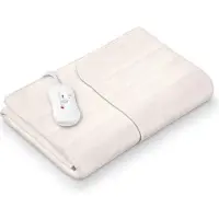 Sanitas SWB 20 Elektrische deken - Onderdeken - 150 x 80 cm - SWB 20 - 3 Verlichte warmtestanden - Automatische uitschakeling - Fleece - Machinewasbaar - 2 Jaar garantie - Beige