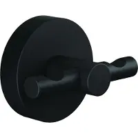 TESA Jashaak 40564-00000-00 MOON BLACK Aantal haken: 2 (b x h x d) 50 x 53 x 65 mm Metaal Zwart (mat) 1 stuk(s)