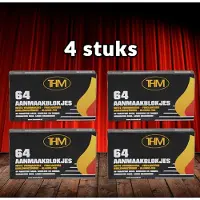 THM 4 Pakjes Witte Aanmaakblokjes Paraffine 64 stuks