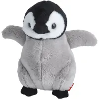 Wild republic Pluche Pinguin kuiken - knuffelbeest - 13 cm - Pool knuffeldier