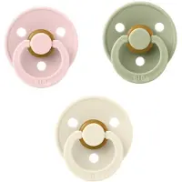 BIBS fopspeen 0-6 maand set 3 stuks Blossom,Sage en White maat 1