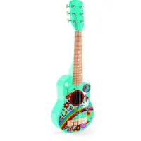 Hape Flower Power Gitaar - Houten kindergitaar met nylonsnaren, 3 jaar+