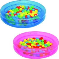 Bestway Opblaasbaar Zwembad Ballenbak Blauw 91 X 20 Cm
