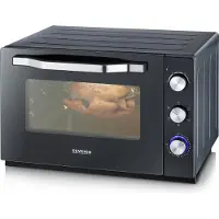 Severin TO 2073 - Vrijstaande hete lucht oven - 2200 Watt - 60 liter - Zwart