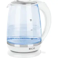 Ecg RK 2020 White Glass - Waterkoker - 2,0 l - 2200 W
