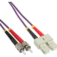 InLine SC - ST Duplex Optical Fiber Patch kabel - Multi Mode OM4 - 2 meter