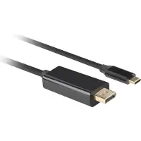 Lanberg - Adapter Kabel - USB-C naar Displayport - 4K 60Hz - 1 Meter - Zwart