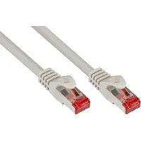 GOOD CONNECTIONS RNS Patchkabel mit Rastnasenschutz, Cat. 6, S/FTP, PiMF, PVC, 250MHz, grau, 10m