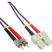 InLine SC - ST Duplex Optical Fiber Patch kabel - Multi Mode OM4 - 20 meter