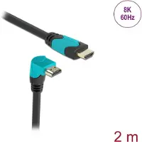 DeLOCK HDMI kabel - HDMI A-stekker naar HDMI A-stekker - Hoekig