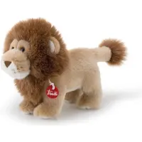 Trudi - Trudino Knuffel Leeuw 15 cm - Handgemaakt in Italie - Zacht pluche - Knuffeldier voor jongens en meisjes - Bruin - 9x13x18 cm maat XS
