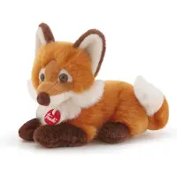 Trudi - Trudino Knuffel Vos 18 cm - Handgemaakt in Italie - Zacht pluche - Knuffeldier voor jongens en meisjes - Bruin - 9x14x18 cm maat XS