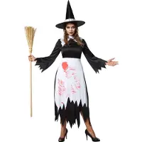 TecTake dressforfun - Griezelige heks S - verkleedkleding kostuum halloween verkleden feestkleding carnavalskleding carnaval feestkledij partykleding - 302230