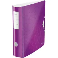Leitz Active WOW Ordner - Capaciteit van 500 A4-Vel - Rugbreedte van 82mm - Paars