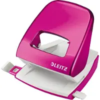 Leitz WOW Perforator 2-Gaats - Perforeert tot 30 Vel - Roze Metallic