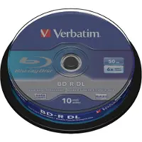 Verbatim - 43746 - BD-R Dual Layer - 6x - 50 Go - Pack Spindle/Blauw