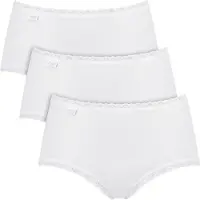 Sloggi Broek met geschulpte zoom in een set van 3 stuks