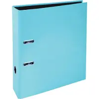 Exacompta Aquarel ordner uit karton met gecoat papier, ft A4, rug van 8 cm, pastelblauw - 10 stuks