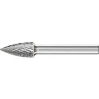 PFERD TOOLS 21122626 Freesstift Spitsboog Lengte 60 mm Afmeting, Ø 10 mm Werklengte 20 mm Schachtdiameter 6 mm