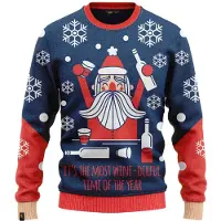 JAP Christmas Foute Kersttrui Winederfull (blauw) - Limited Edition - JAP Christmas - Maat 3XL