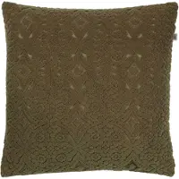 Dutch decor - BABET - Sierkussen olijf 45x45 cm - groen