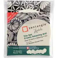 Sakura Zentangle Zendela Set Tile Set